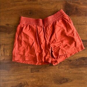 Old Navy High-Waist Orange Elastic-Waist Shorts